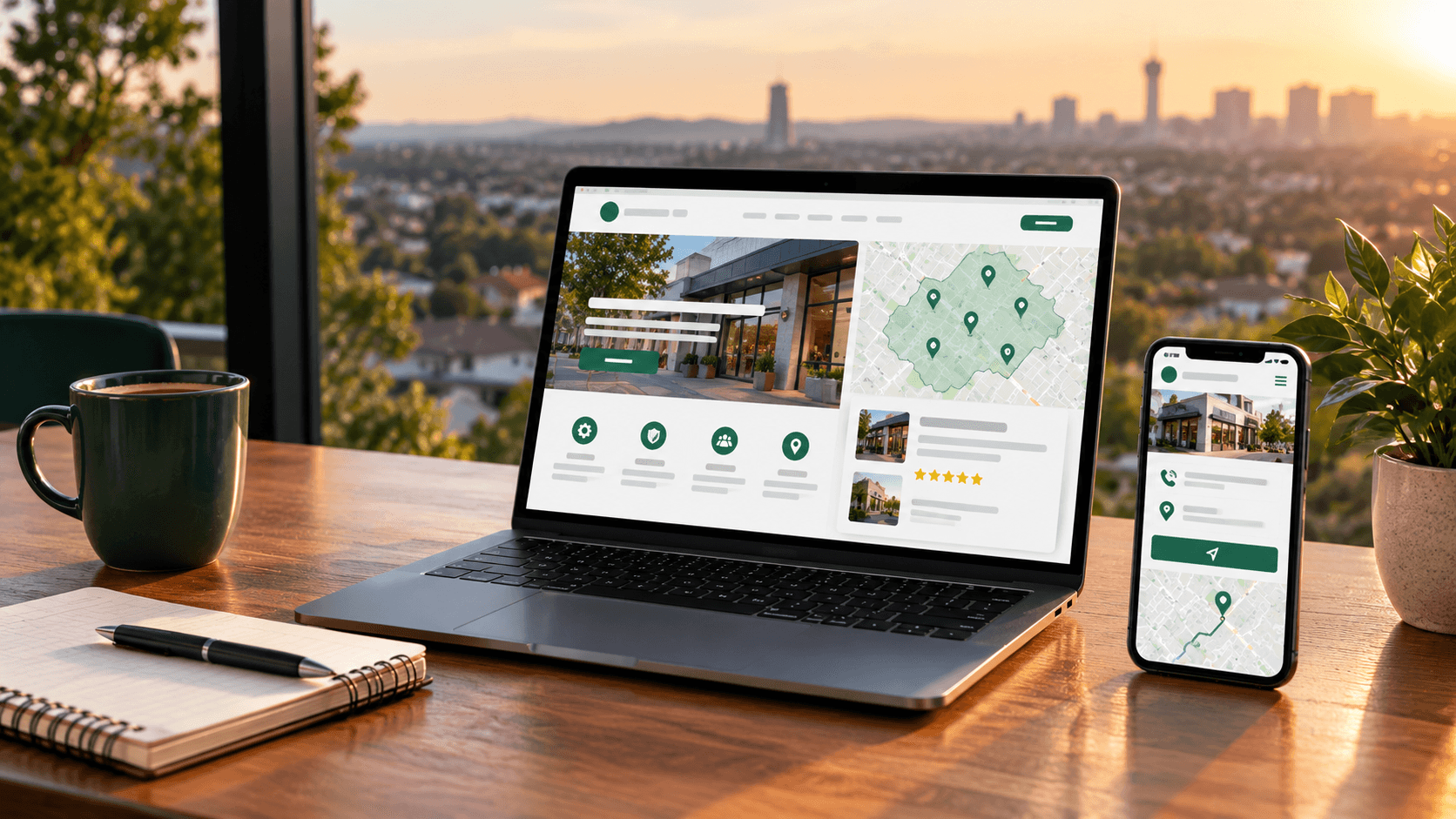 Modern Digital Marketing Workspace