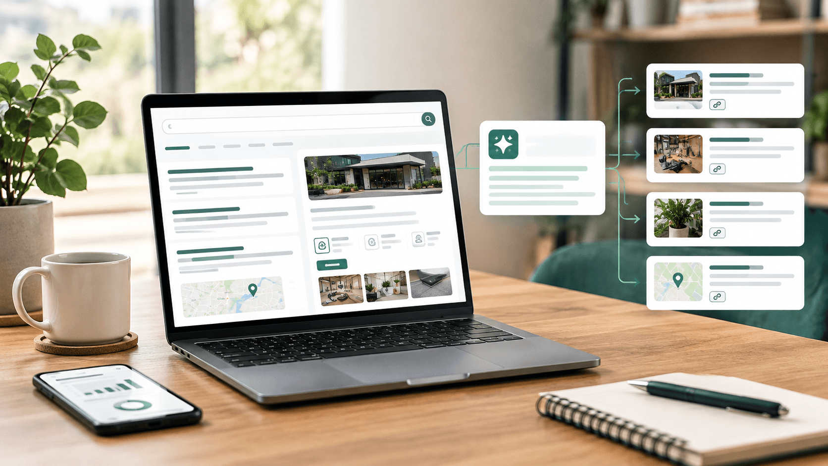 Modern Digital Marketing Workspace